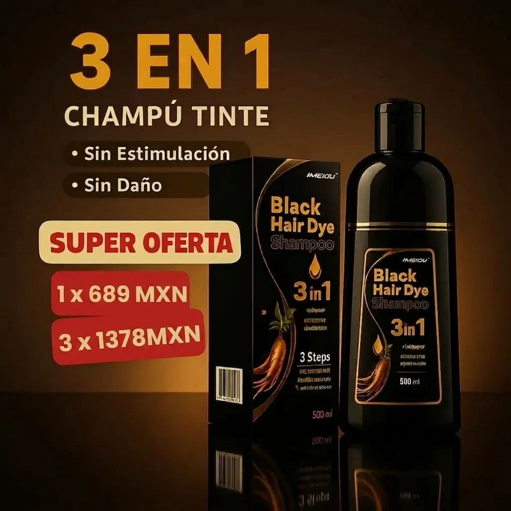 Champú Canas 3 en 1 Instantáneo